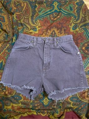 Wrangler Frayed Hem Shorts - Faded Purple